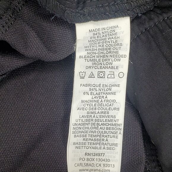 Prana Jenna Moto Stretch Coal Pants Size 10 - Picture 12 of 13